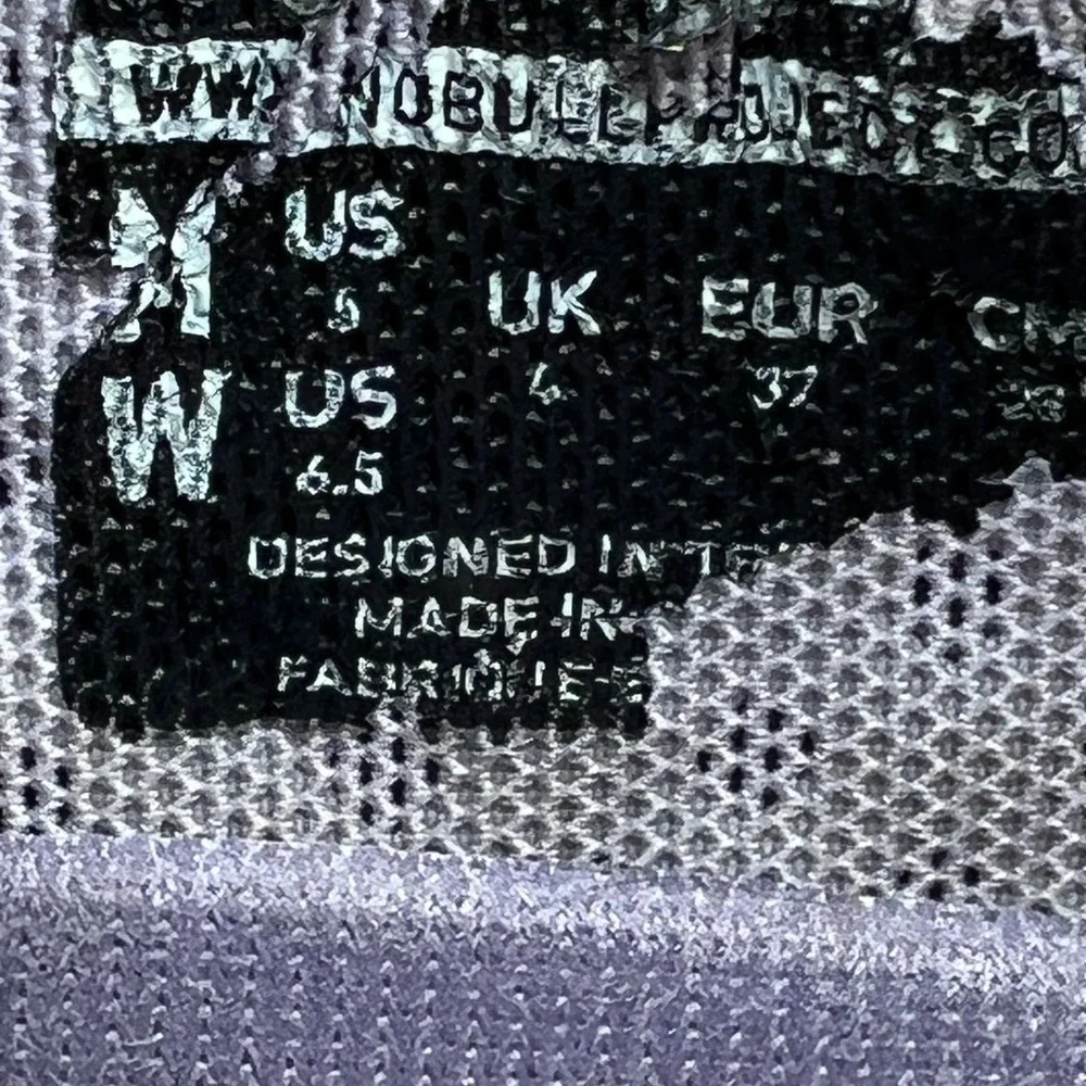 NOBULL Outwork Trainer Women's Size 6.5 Purple Knit Cross Training Shoes